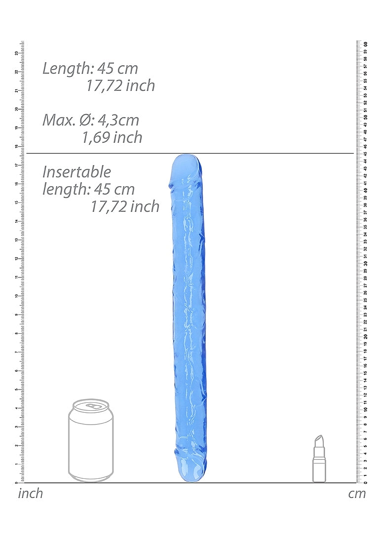 Shots Toys | REALROCK 45cm (18") Double Dong Blue