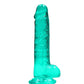 Shots Toys | REALROCK Crystal Clear 7"/17cm Realistic Dildo with Balls Turquoise