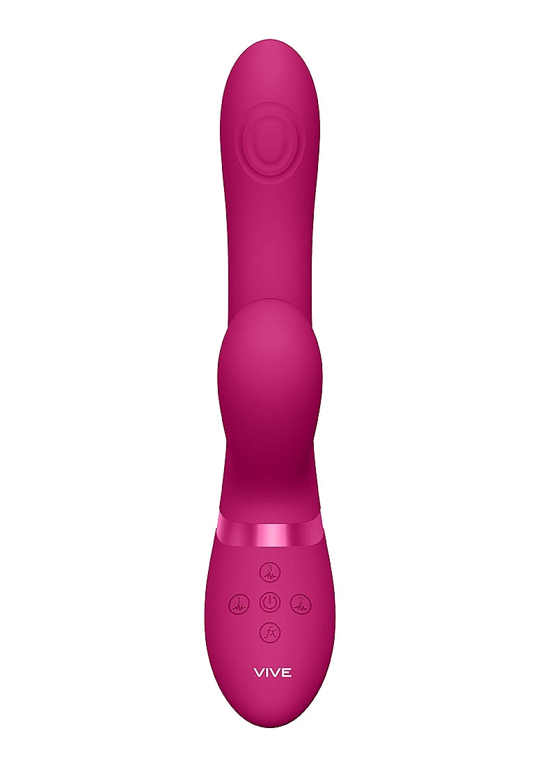 Shots Toys | VIVE Hide Airwave & Pulse Wave G-Spot Vibrator Pink