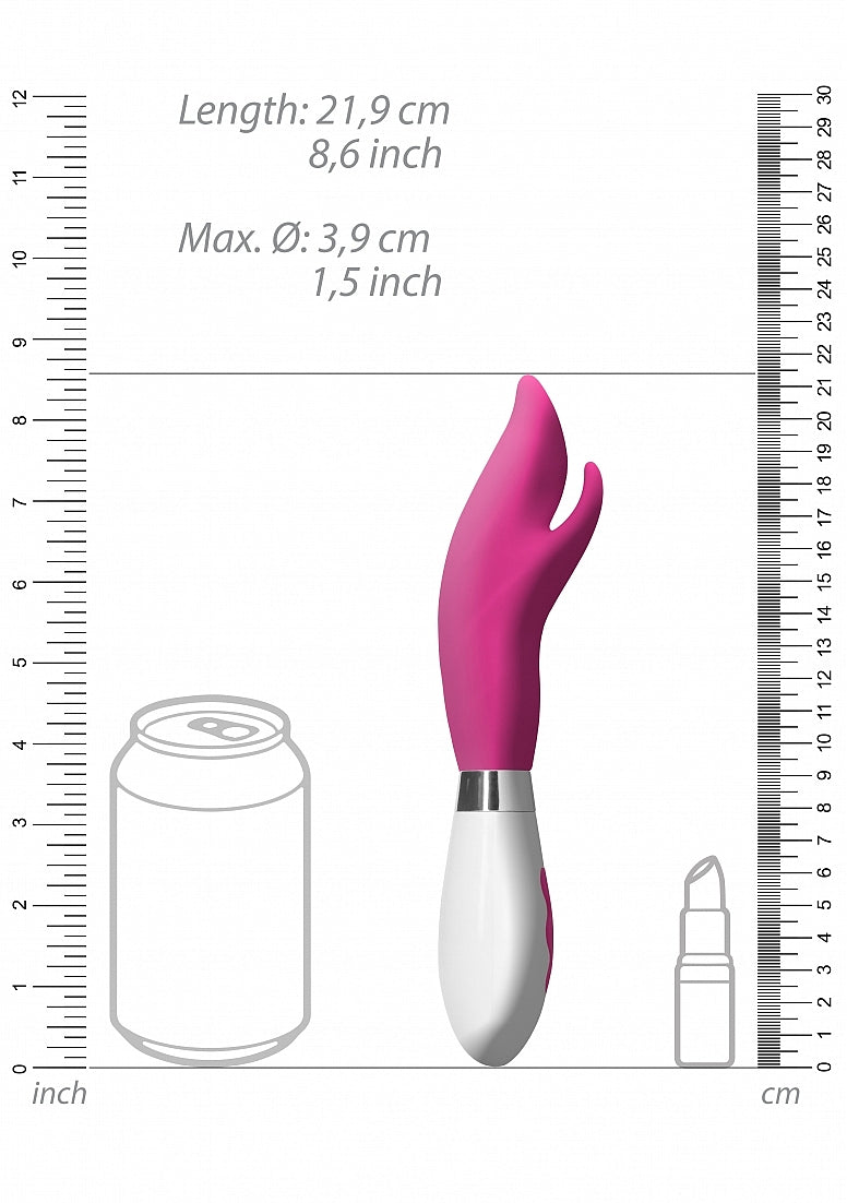 Shots Toys | Luna Athos Rechargeable 10 Speed Rabbit Vibe Vibrator Pink