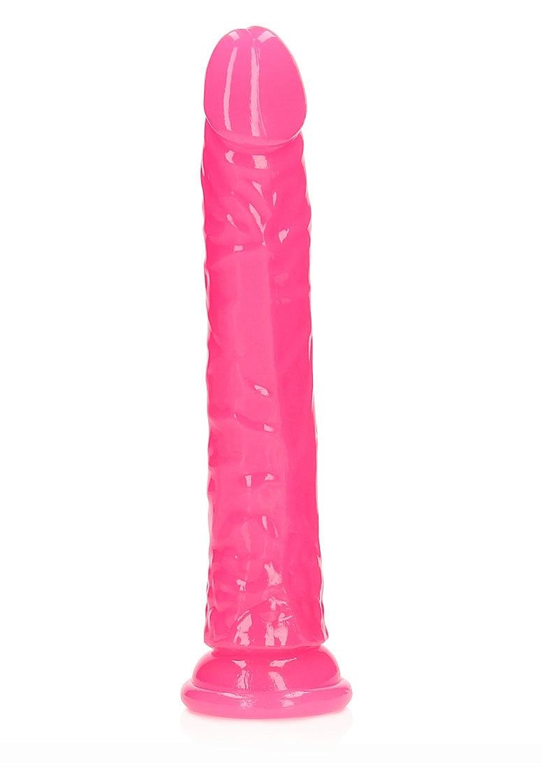 Shots Toys | REALROCK 32cm Slim Glow in the Dark Neon - Pink (11") Dildo Dong