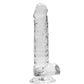 Shots Toys | REALROCK Crystal Clear 7"/17cm Realistic Dildo with Balls Transparent