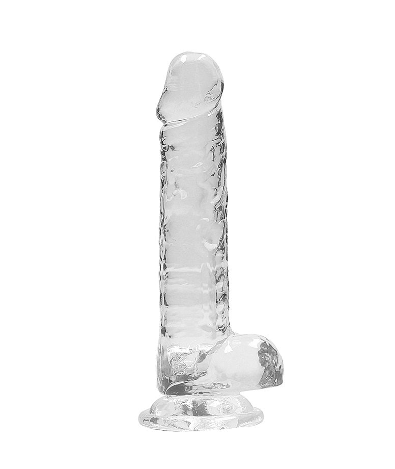 Shots Toys | REALROCK Crystal Clear 7"/17cm Realistic Dildo with Balls Transparent