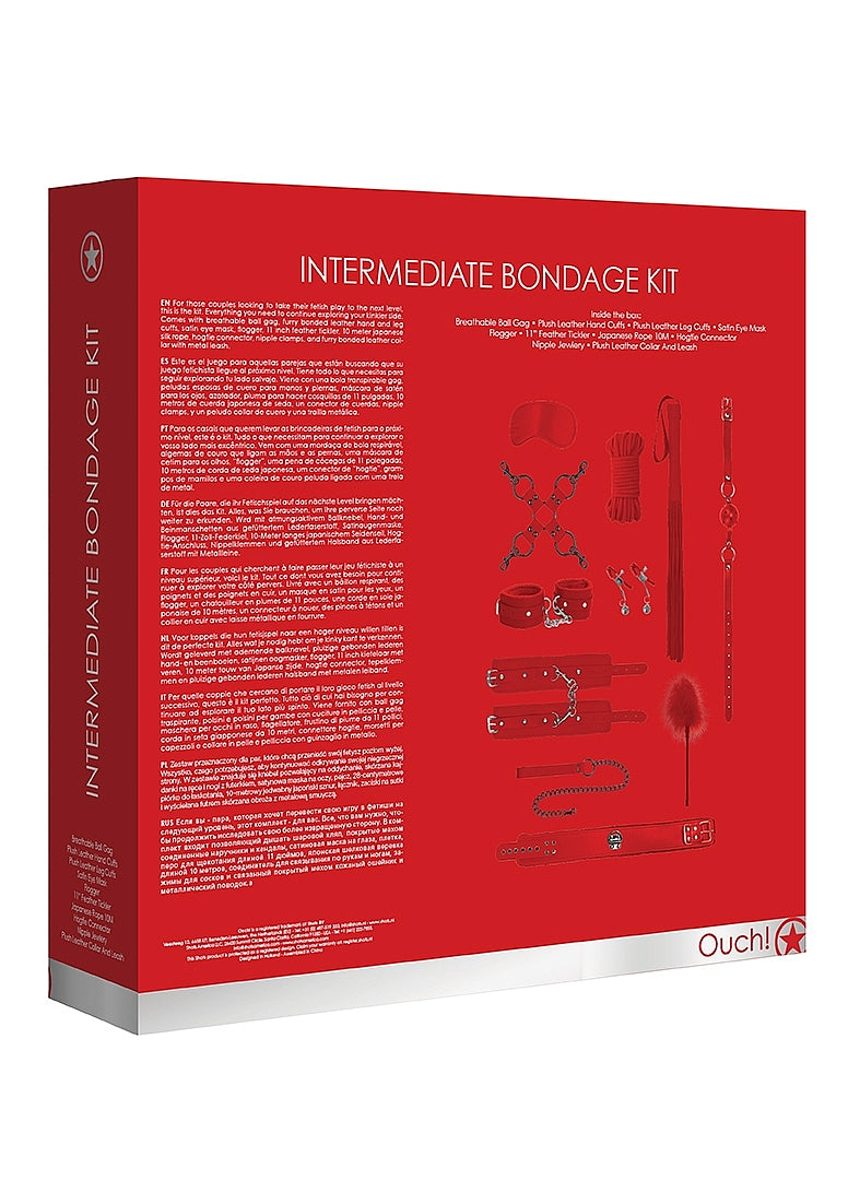 Shots Toys | Ouch! Intermediate Bondage Kit Red