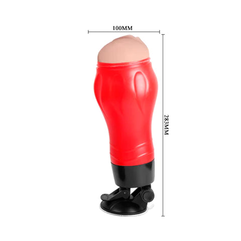 Crazy Bull Flora Anal Vibrating Masturbator Red/Black