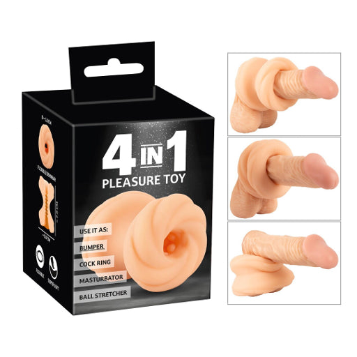 Orion | You2Toys 4 In 1 Pleasure Toy Bumper Cock Ring Ball Stretcher Masturbator