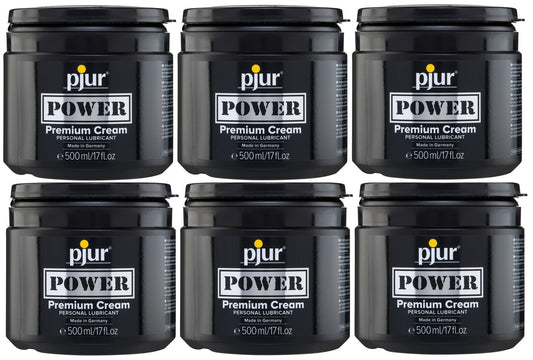 Pjur Power - Premium Hybrid Cream Personal Lubricant 6x500ml - 6 Pack