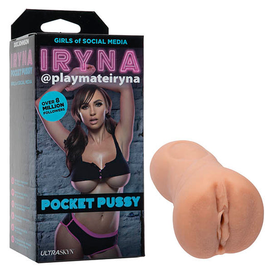 Doc Johnson Girls Of Social Media @playmateiryna Pocket Pussy - Flesh Vagina Stroker