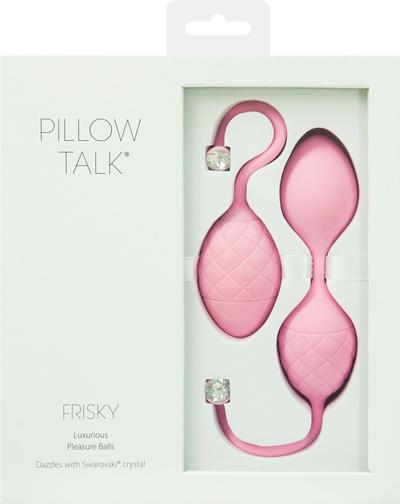 Pillow Talk Frisky Kegal Excerciser w Swarovski Crystal Button Pink