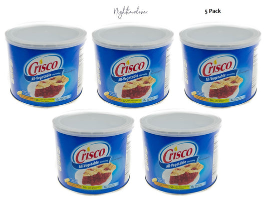 Crisco All-Vegetable Shortening Canister 5x440g - 5 Pack