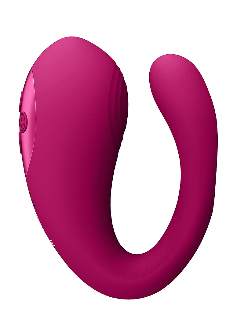 Shots Toys | VIVE Yoko Triple Action Vibrating Dual Prongs & Pulse Wave Pink