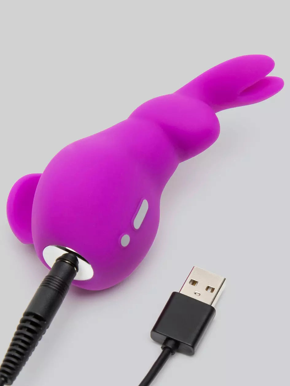 Love Honey Happy Rabbit Mini Ears USB Rechargeable Clitoral Vibrator Purple