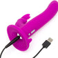 Love Honey Happy Rabbit Rechargeable Vibrating Strap on Harness Set Kit Purple