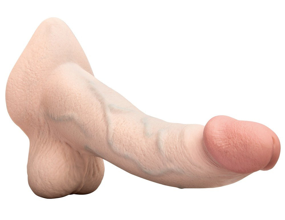 COTR | B-Vibe Slipskin Realistic Silicone Dildo - 10" Curved Cream