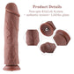 HiSmith - 11.4" Slightly Curved Silicone Dildo (KlicLok)