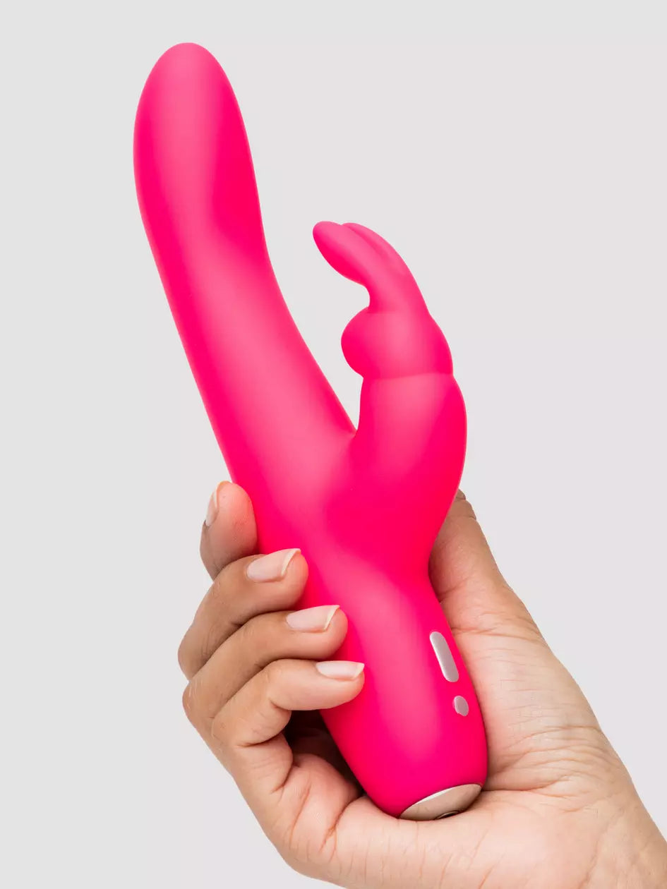 Love Honey Happy Rabbit Slimline Curve Rechargeable Rabbit Vibrator Pink