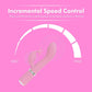 Pillow Talk Kinky Dual Massager Rabbit Vibrator w Swarovski Crystal Button Pink