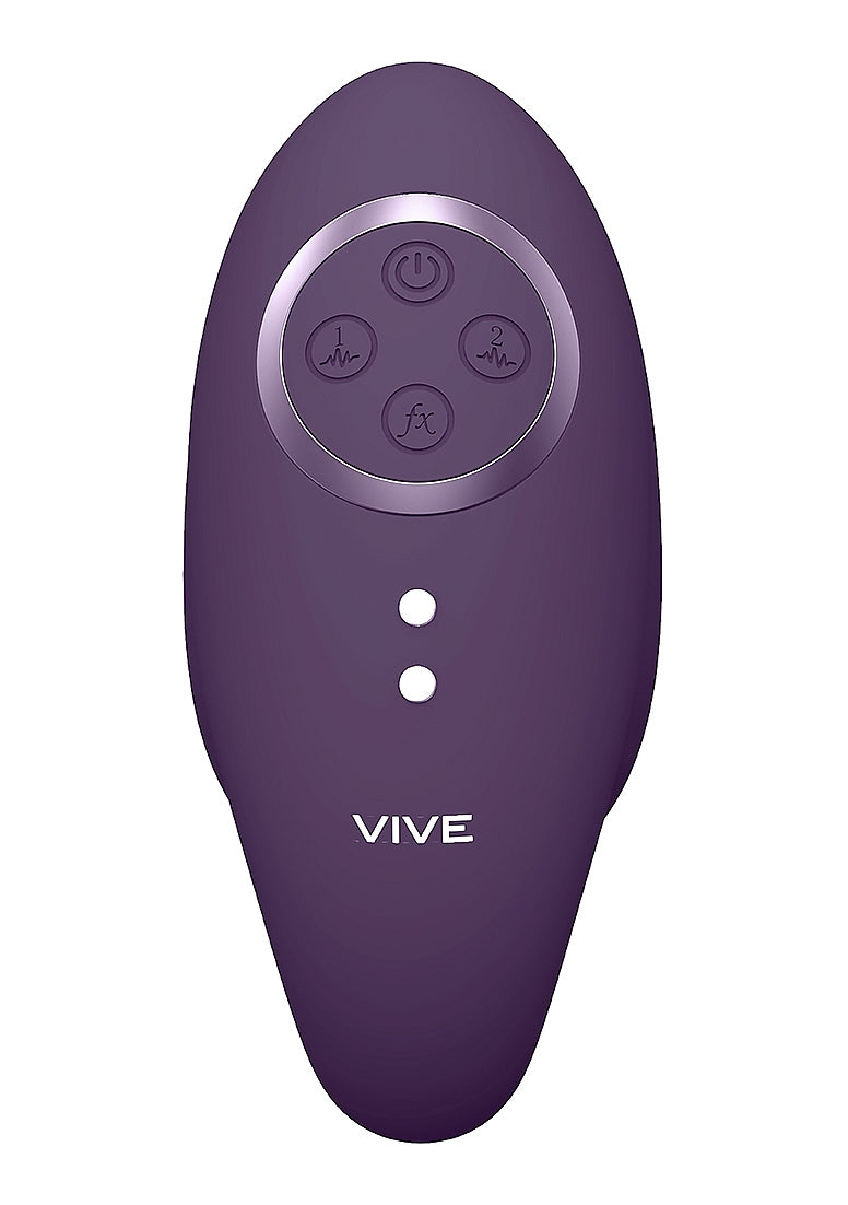 Shots Toys | VIVE Aika Double Action Pulse Wave & Vibrating Love Egg Remote Purple