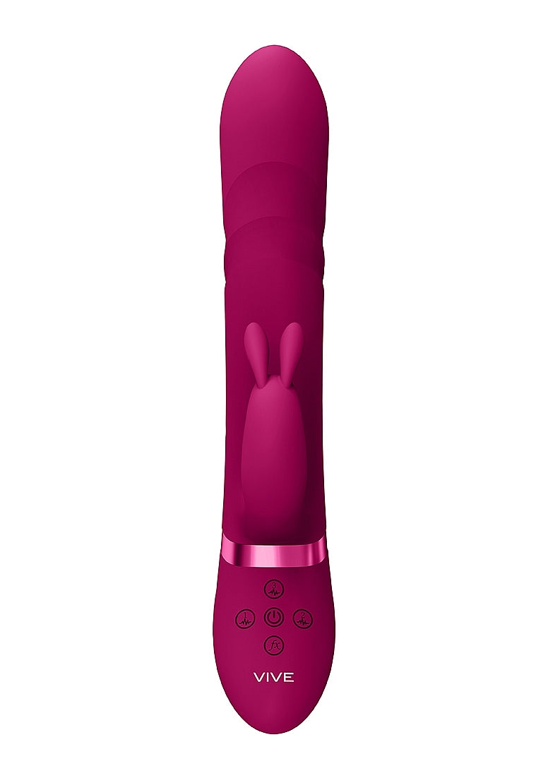 Shots Toys | VIVE Nari Vibrating and Rotating Beads, G-Spot Rabbit Vibrator Pink