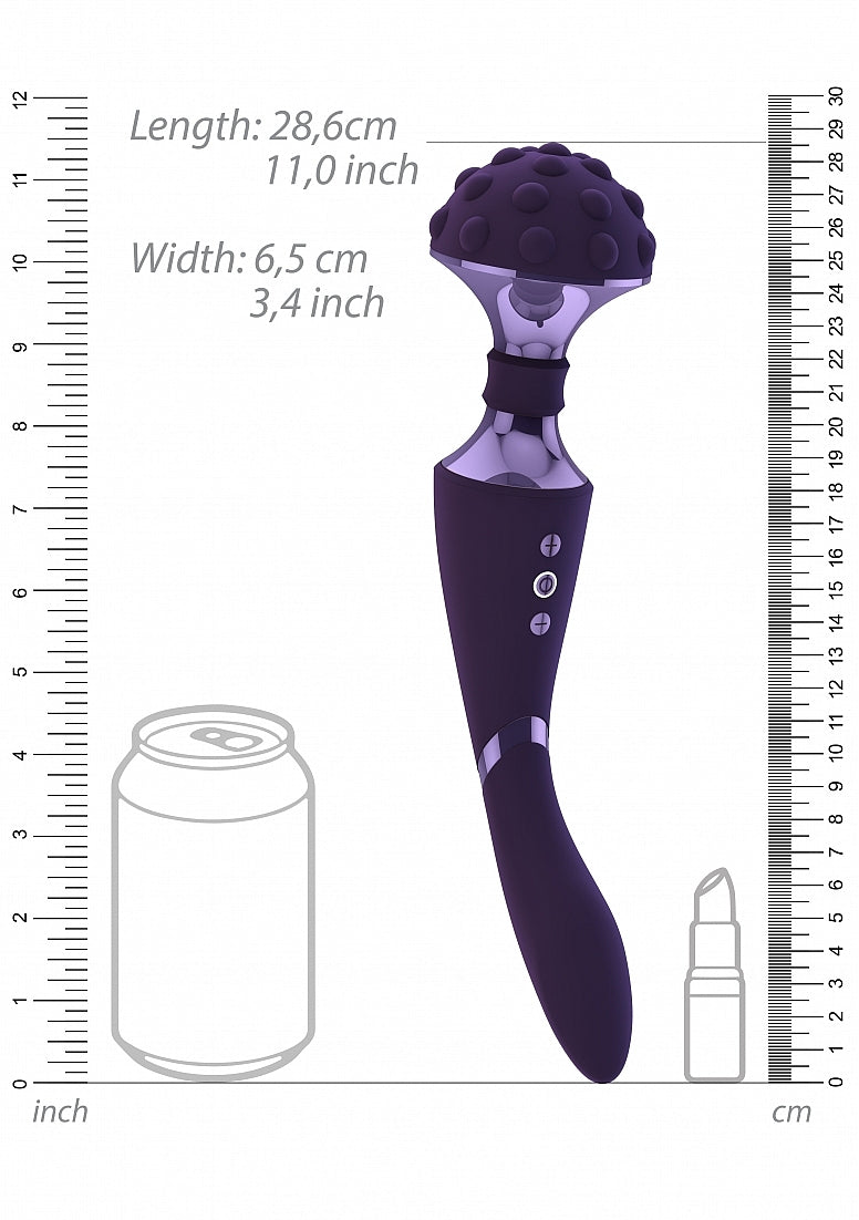 Shots Toys | VIVE Shiatsu Bendable Massager Wand Purple