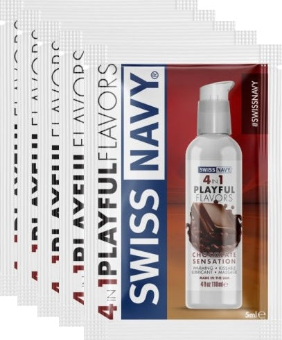 Swiss Navy Chocolate Sensation Edible Lube Lubricant Sachets 5ml (100 Pack)