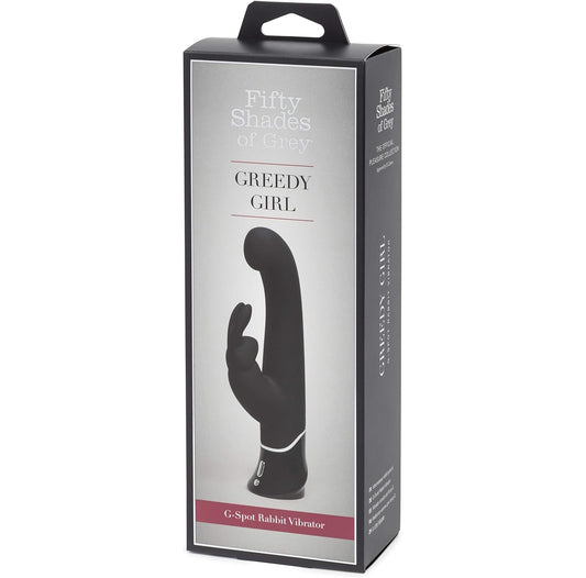 Fifty Shades of Grey Greedy Girl Rechargeable G-Spot Rabbit Vibrator Black