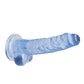 Shots Toys | REALROCK Crystal Clear 7"/17cm Realistic Dildo with Balls Blue