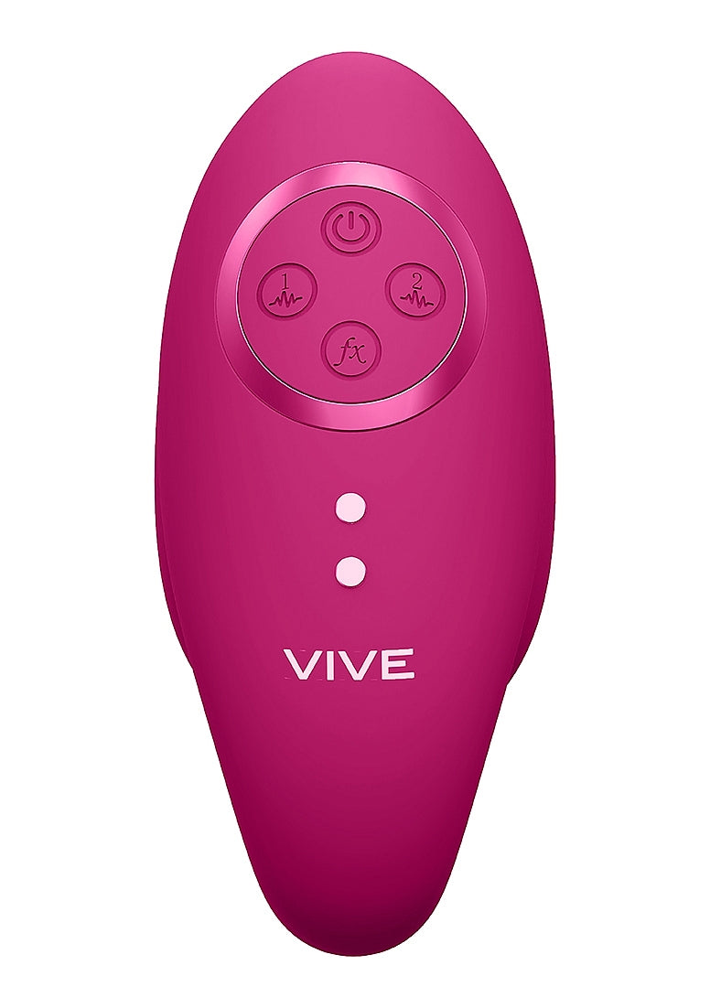 Shots Toys | VIVE Aika Double Action Pulse Wave & Vibrating Love Egg Remote Pink