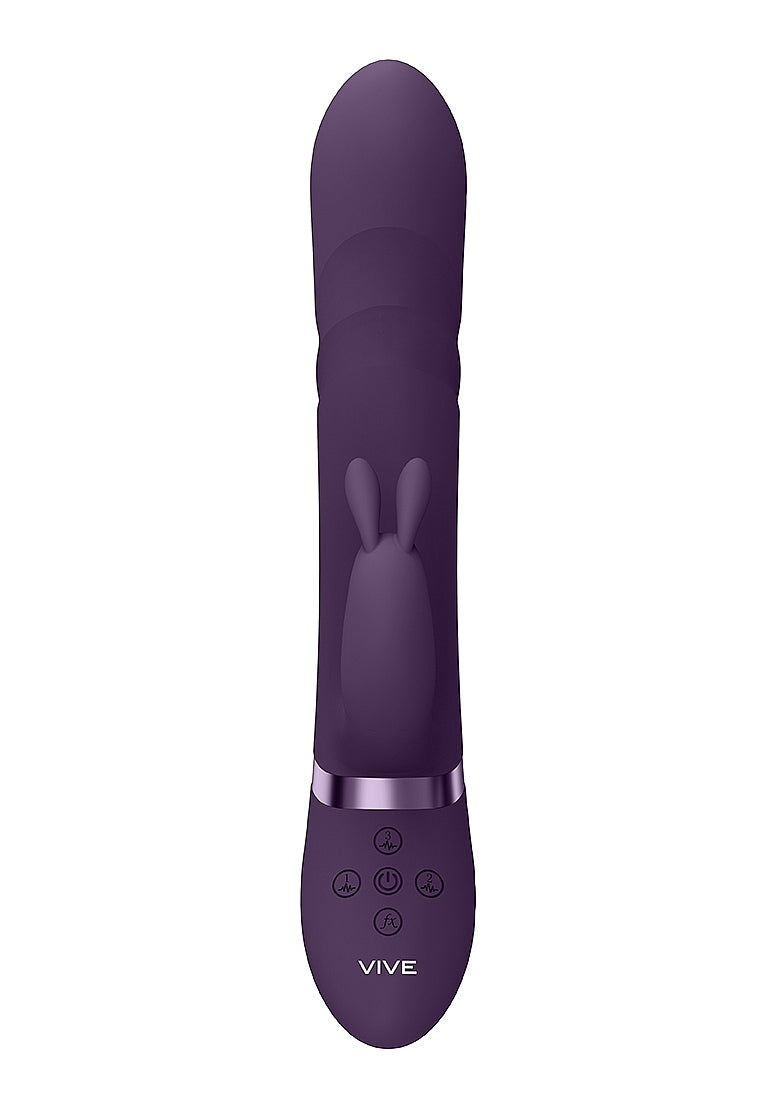 Shots Toys | VIVE Nari Vibrating and Rotating Beads, G-Spot Rabbit Vibrator Purple