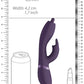 Shots Toys | VIVE Nilo - Rechargeable Rabbit Vibrator w/ Swirling Tip Purple