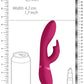 Shots Toys | VIVE Zosia Classic G-Spot Rabbit Vibrator USB Rechargeable Pink