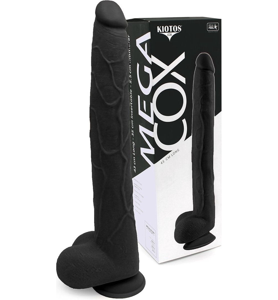 O-Products | Kiotos Cox MEGA XXL Dildo 43cm x 5.5cm Black 04