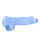 Shots Toys | REALROCK Crystal Clear 6"/15cm Realistic Dildo with Balls Blue