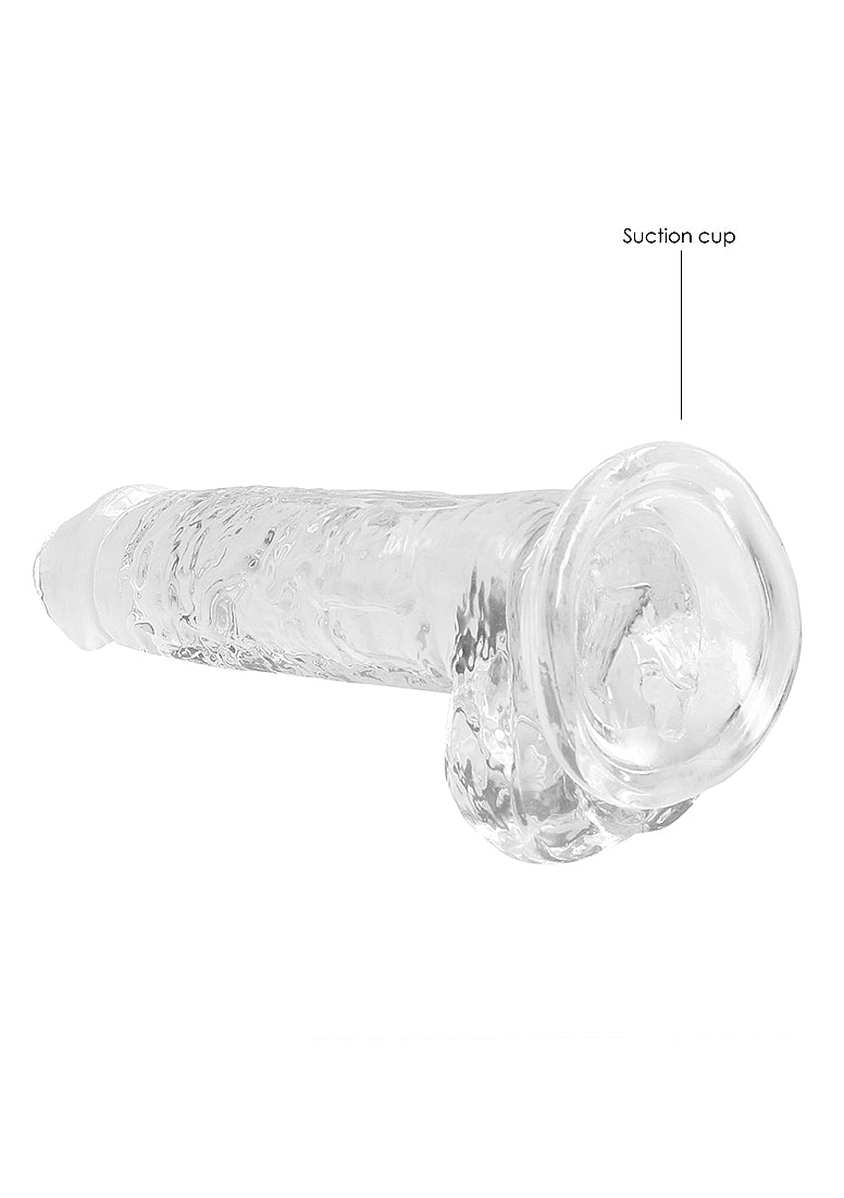 Shots Toys | REALROCK Crystal Clear 7"/17cm Realistic Dildo with Balls Transparent