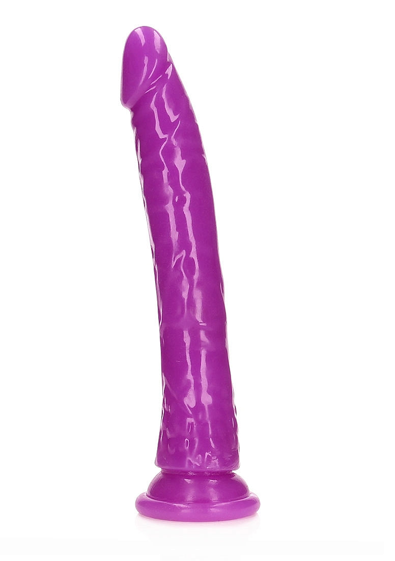 Shots Toys | REALROCK 32cm Slim Glow in the Dark Neon - Purple (11") Dildo Dong