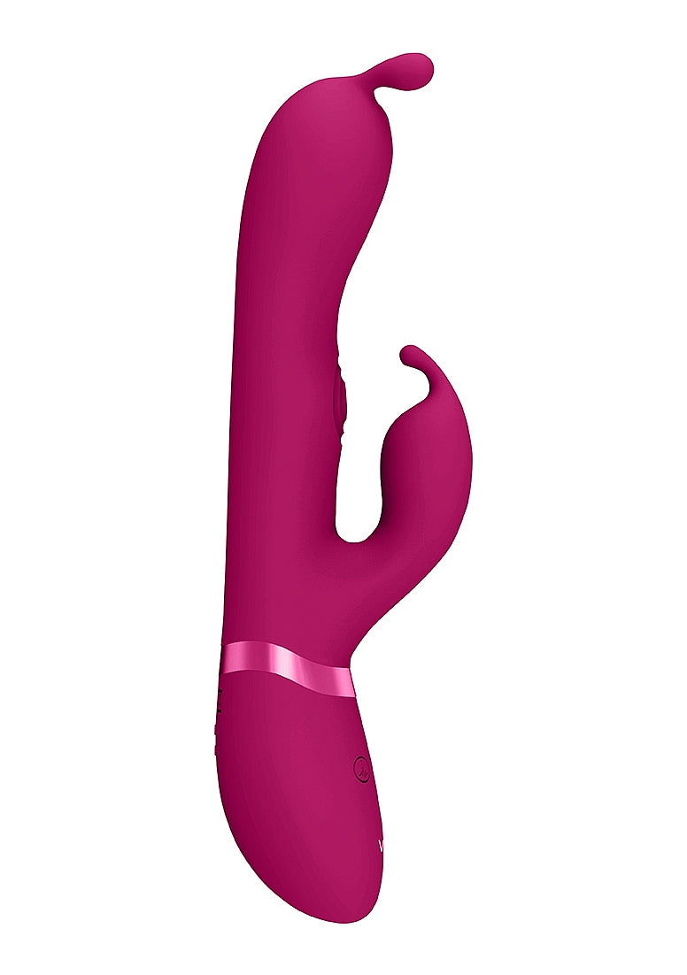 Shots Toys | VIVE Gada Bunny Ear G-Spot & Pulse Wave Shaft Rabbit Vibrator Pink