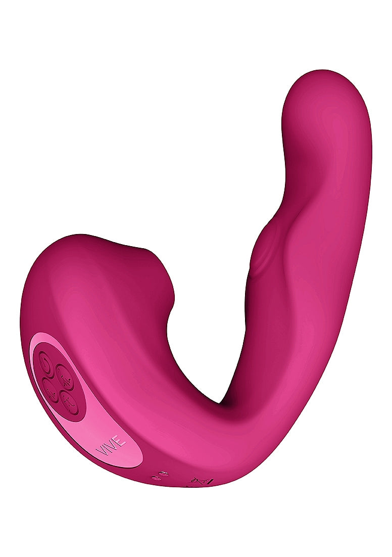 Shots Toys | VIVE Zaki Air Wave Pulse Wave & G-Spot Vibrator Pink