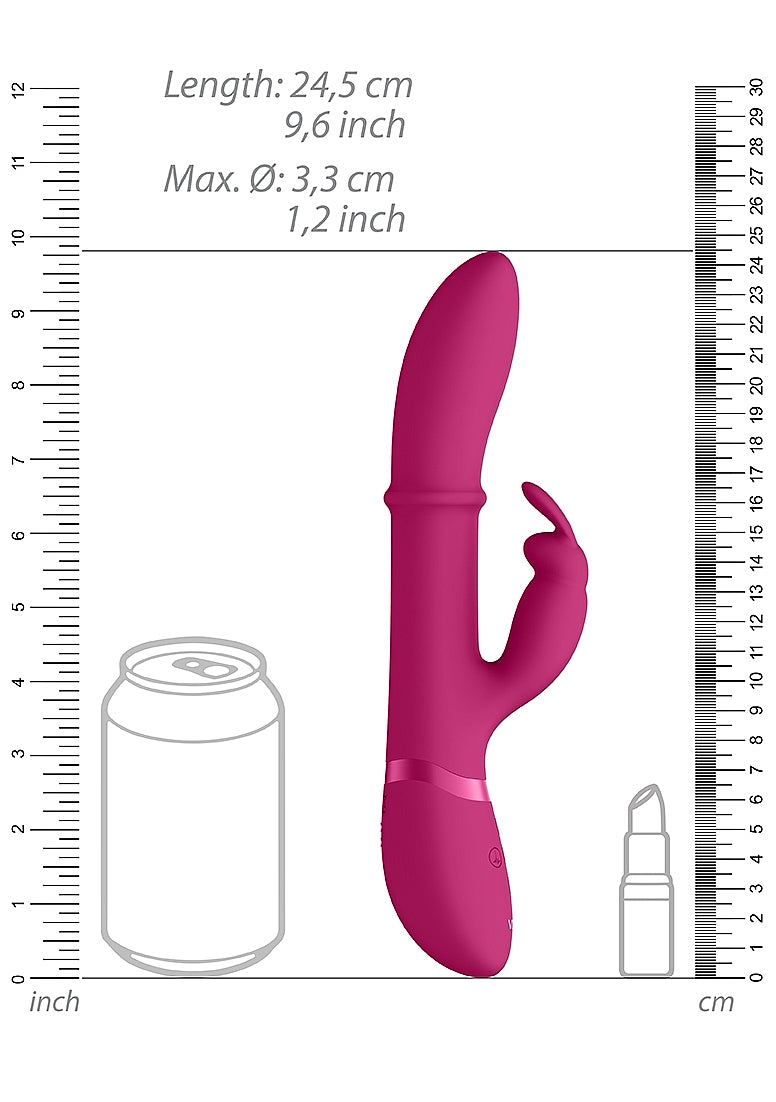 Shots Toys | VIVE Halo G-Spot Rabbit Vibrator with Stimulating Ring Pink