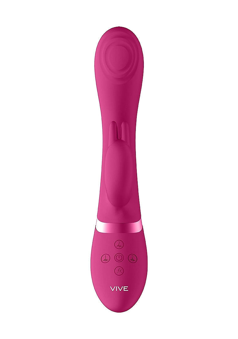 Shots Toys | VIVE Cato Pulse Wave G-Spot Rabbit Vibrator Pink