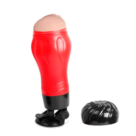 Crazy Bull Flora Anal Vibrating Masturbator Red/Black