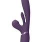 Shots Toys | VIVE Kura Thrusting G-Spot Vibrator Flapping Tongue & Pulse Wave Purple