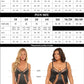 Oh La La Cheri Black Finesse Soft Cup Vinyl And Mesh Teddy With Barbell Trim And Open Back S/M or L/XL