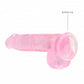 Shots Toys | REALROCK Crystal Clear 6"/15cm Realistic Dildo with Balls Pink