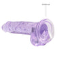 Shots Toys | REALROCK Crystal Clear 7"/17cm Realistic Dildo with Balls Purple