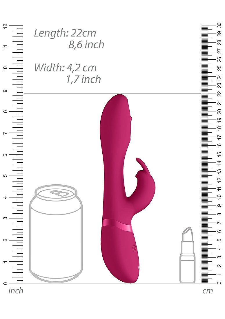 Shots Toys | VIVE Mira Spinning G-Spot Rabbit Vibrator Pink