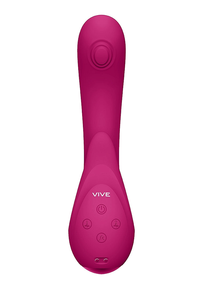 Shots Toys | VIVE Miki Double Action Pulse Wave Flickering G-Spot Vibrator Pink