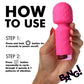 XR Brands | BANG! 10X Mini Silicone Wand Vibrator - Pink