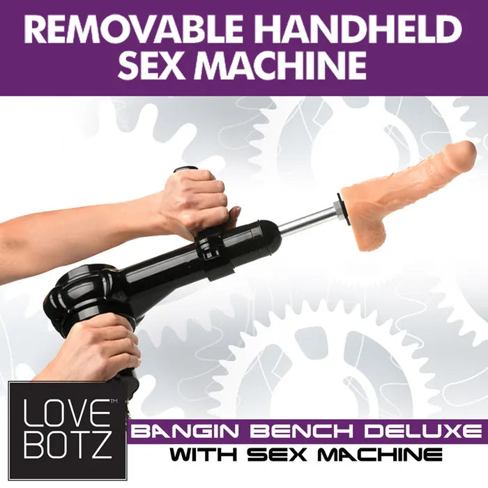 LoveBotz Bangin Bench Deluxe with Sex Machine with Mains Power and Vac-U-Lock