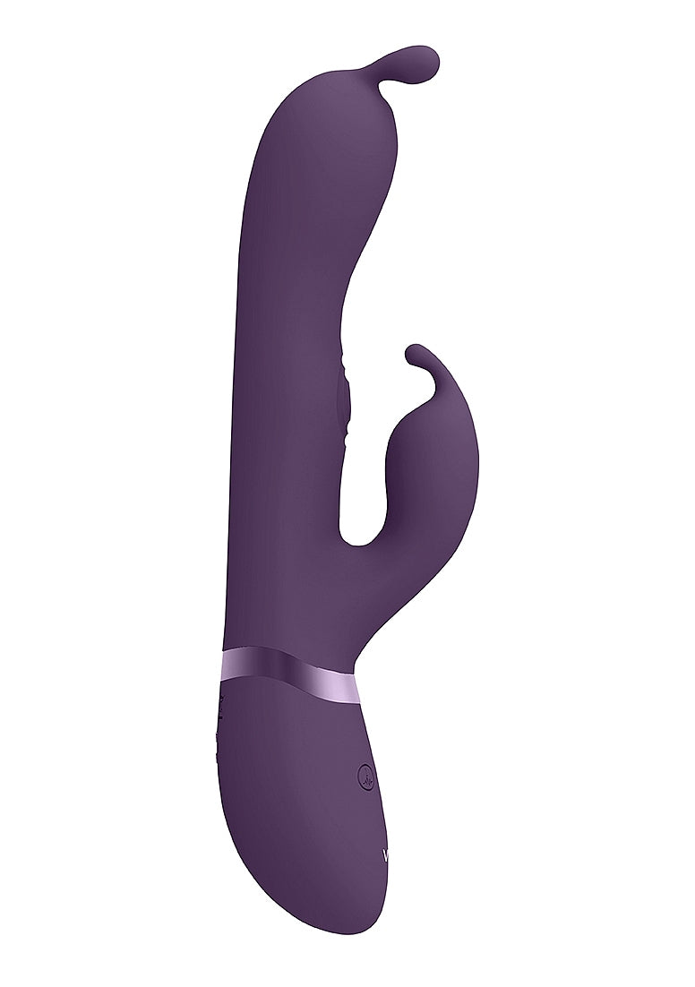 Shots Toys | VIVE Gada Bunny Ear G-Spot & Pulse Wave Shaft Rabbit Vibrator Purple