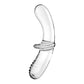 Satisfyer Double Crystal Clear Glass Double Ended Dildo Hot & Cold Temperature Play